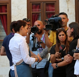 Interview avec la presse turque au Medical And Aromatic Plants Museum à Hatay - Antakya - Turquie